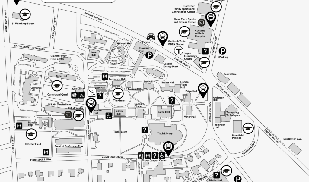 Medford/Somerville Campus map